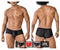 Clever 229947 3PK Autralian Latin Trunks Color Black-Red-Blue